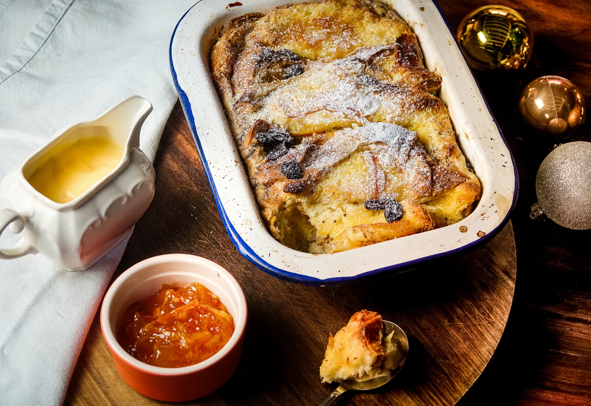 Seville Orange Marmalade Bread & Butter Pudding - Stokes Sauces