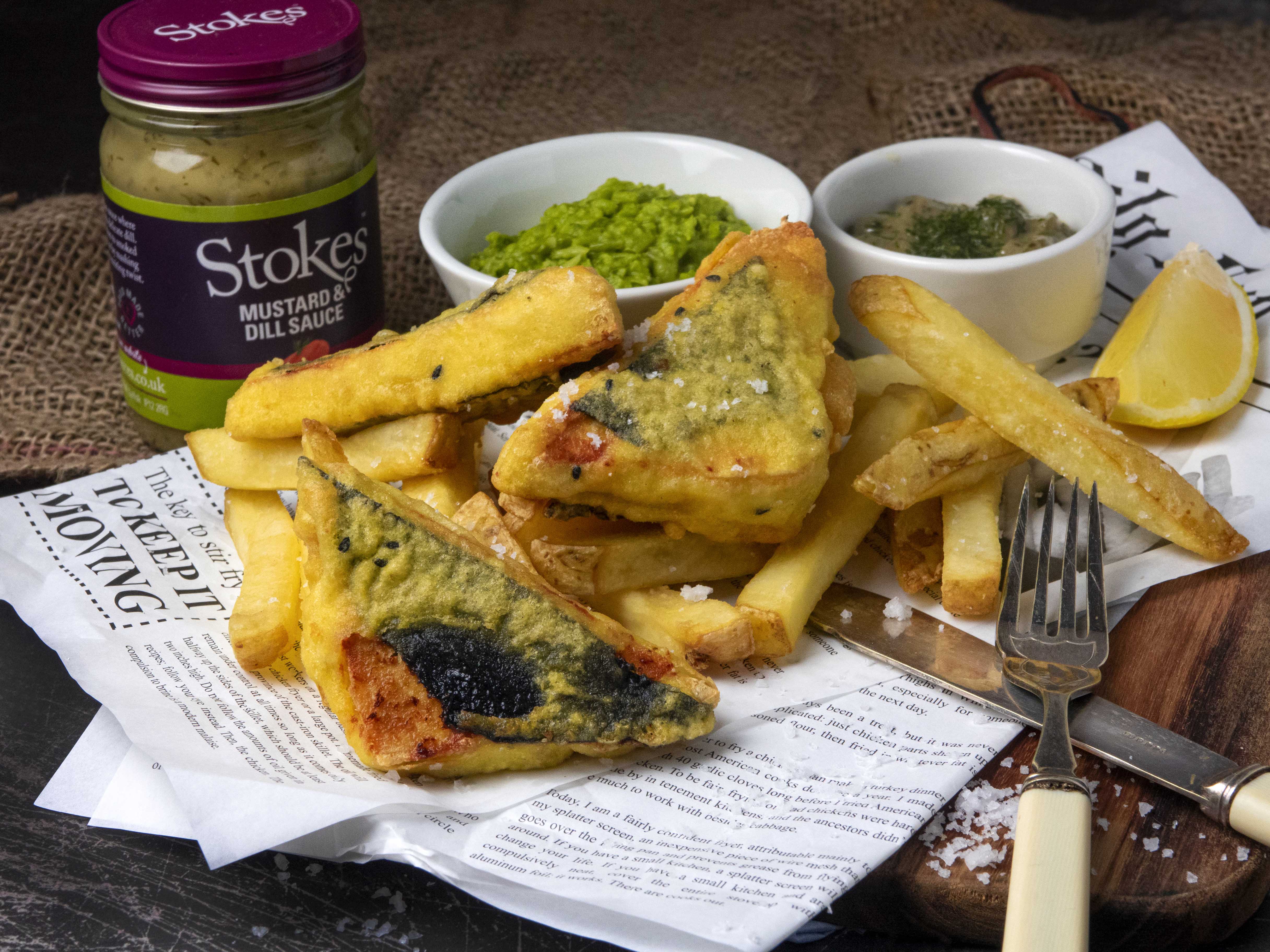 Vegan Fish & Chips - Stokes Sauces